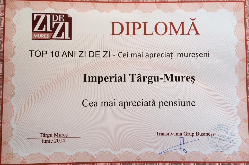 Pensiunea Imperial Târgu-Mureş Eksteriør billede